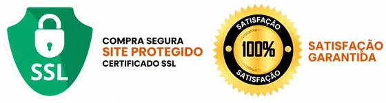 Compra segura, site protegido com certificado SSL e satisfação garantida